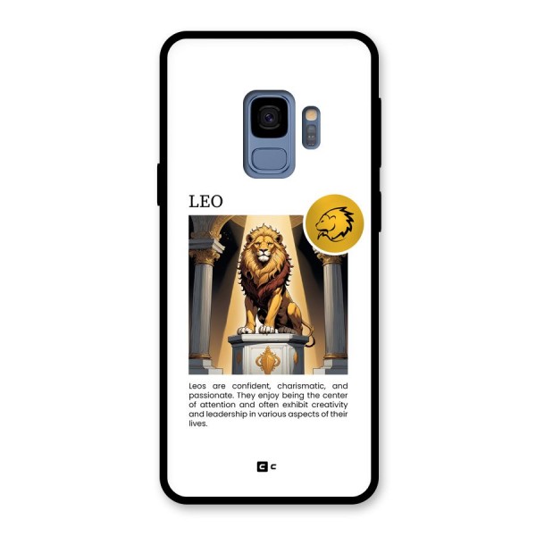 Leader Leo Glass Back Case for Galaxy S9