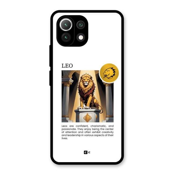 Leader Leo Glass Back Case for Mi 11 Lite