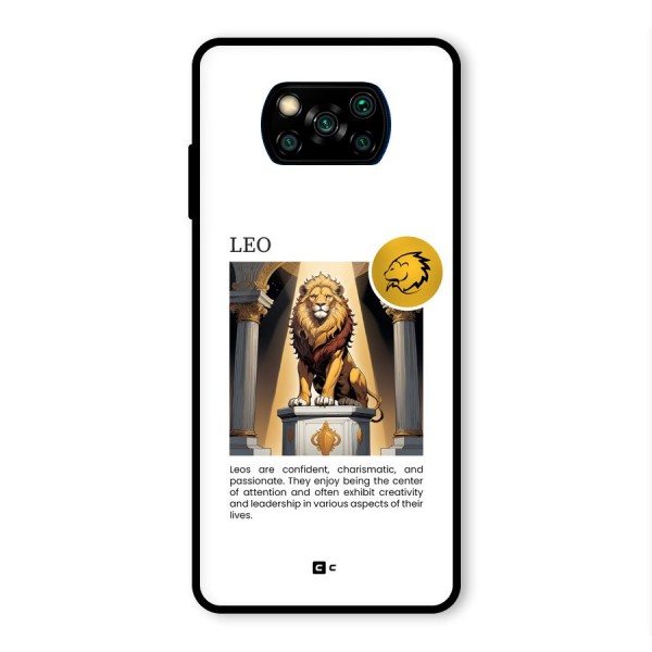 Leader Leo Glass Back Case for Poco X3 Pro