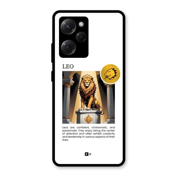 Leader Leo Glass Back Case for Poco X5 Pro