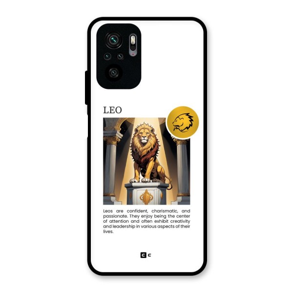 Leader Leo Glass Back Case for Redmi Note 10