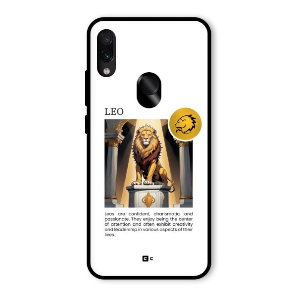 Leader Leo Glass Back Case for Redmi Note 7