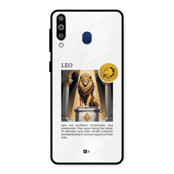 Leader Leo Metal Back Case for Galaxy M30