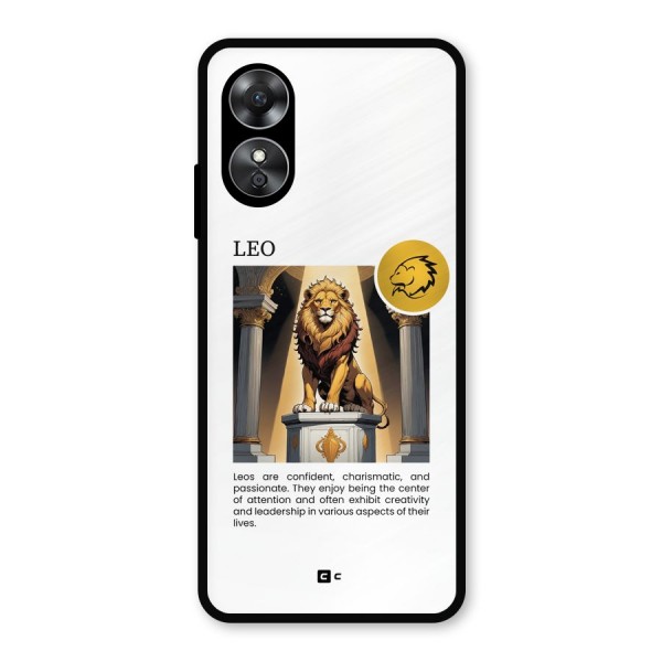 Leader Leo Metal Back Case for Oppo A17