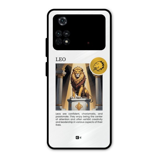 Leader Leo Metal Back Case for Poco M4 Pro 4G