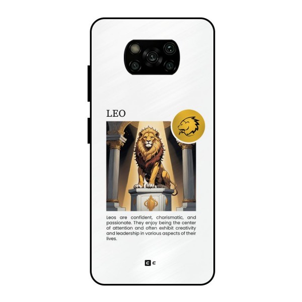 Leader Leo Metal Back Case for Poco X3