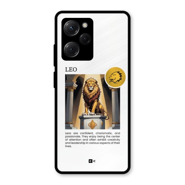 Leader Leo Metal Back Case for Poco X5 Pro