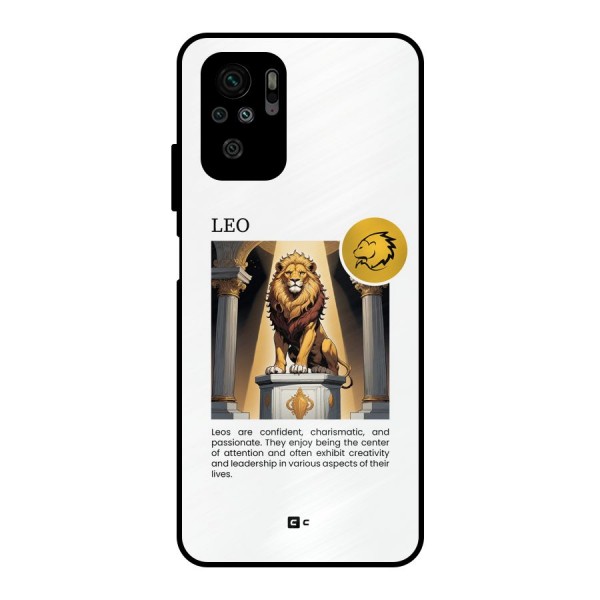 Leader Leo Metal Back Case for Redmi Note 10S