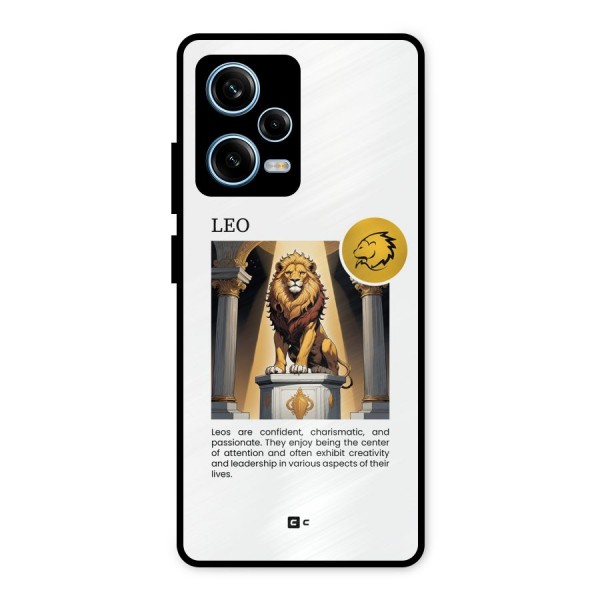 Leader Leo Metal Back Case for Redmi Note 12 Pro