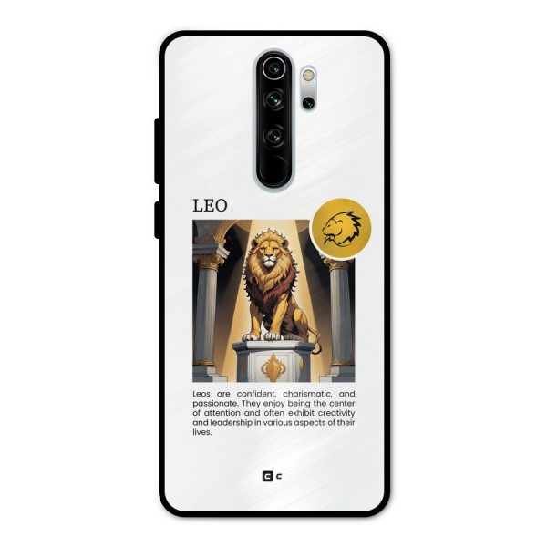 Leader Leo Metal Back Case for Redmi Note 8 Pro