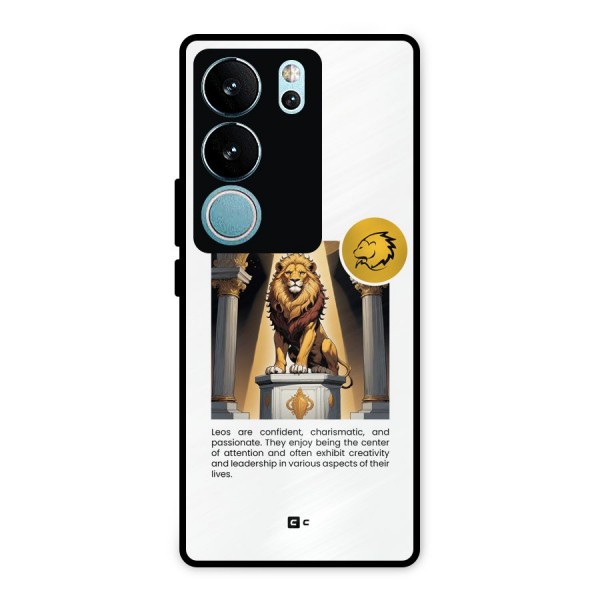 Leader Leo Metal Back Case for Vivo V29 Pro