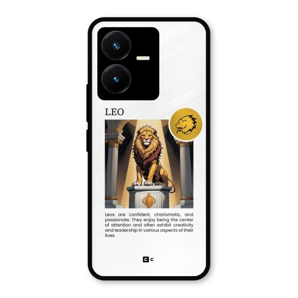 Leader Leo Metal Back Case for Vivo Y22s