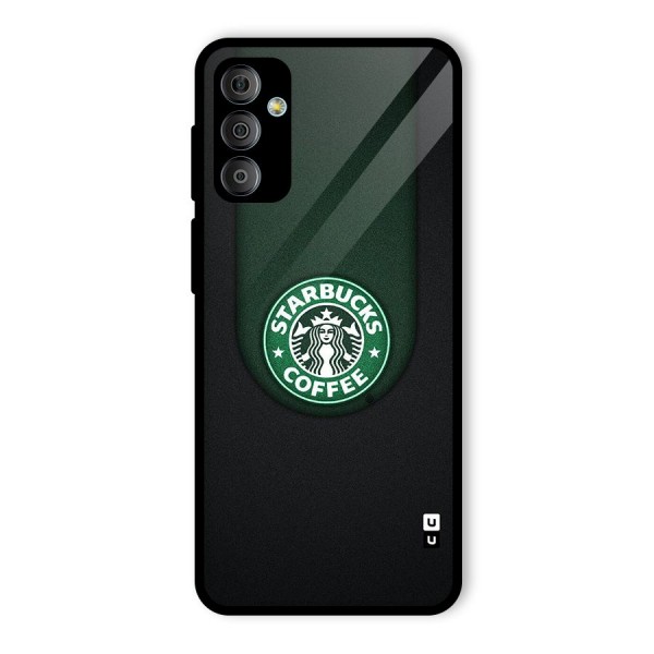 Leaf StarBucks Glass Back Case for Galaxy F23