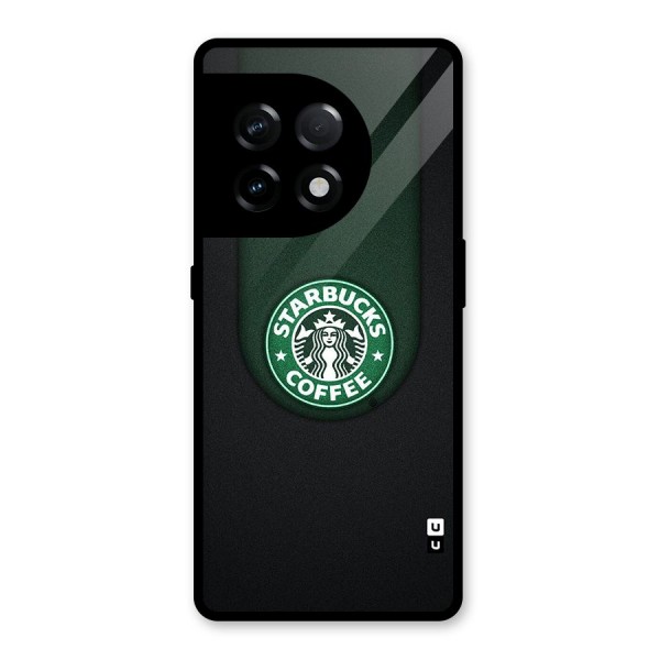 Leaf StarBucks Glass Back Case for OnePlus 11R