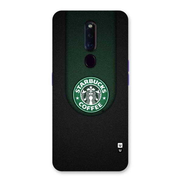 Leaf StarBucks Glass Back Case for Oppo F11 Pro