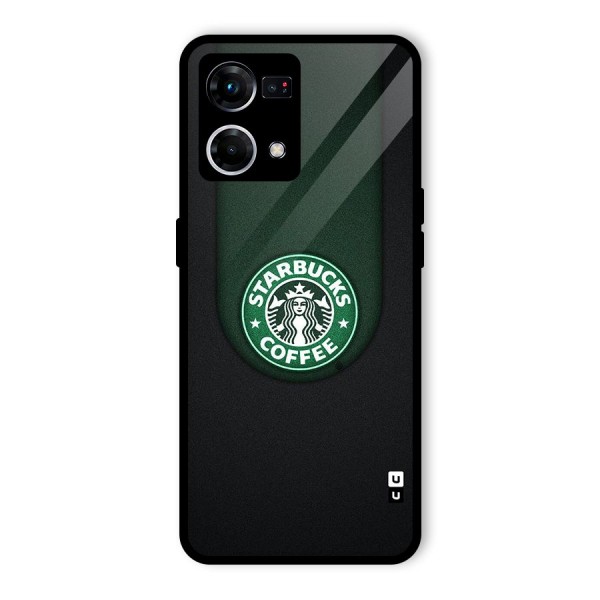 Leaf StarBucks Glass Back Case for Oppo F21s Pro 4G