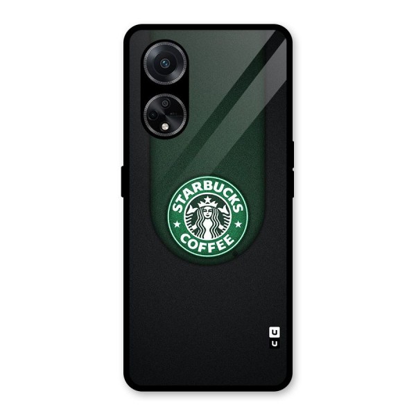 Leaf StarBucks Glass Back Case for Oppo F23