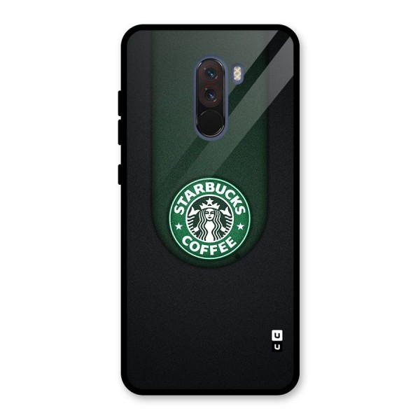 Leaf StarBucks Glass Back Case for Poco F1