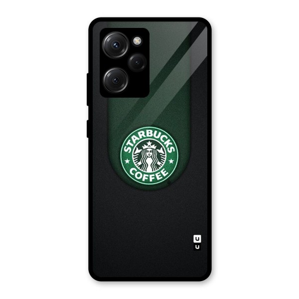 Leaf StarBucks Glass Back Case for Poco X5 Pro