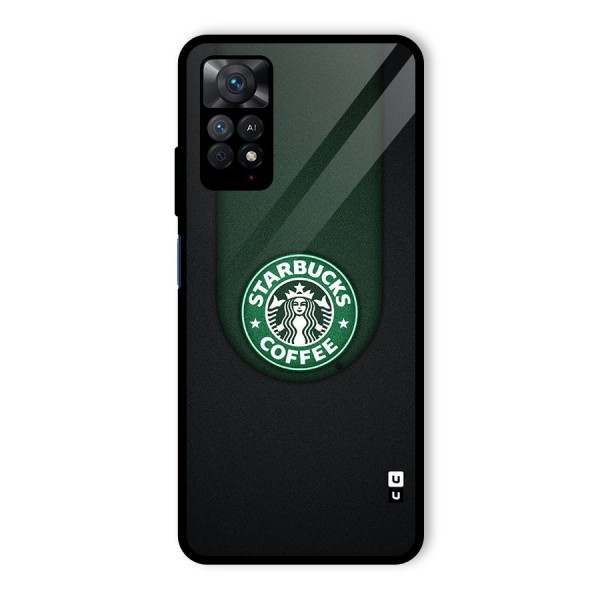 Leaf StarBucks Glass Back Case for Redmi Note 11 Pro