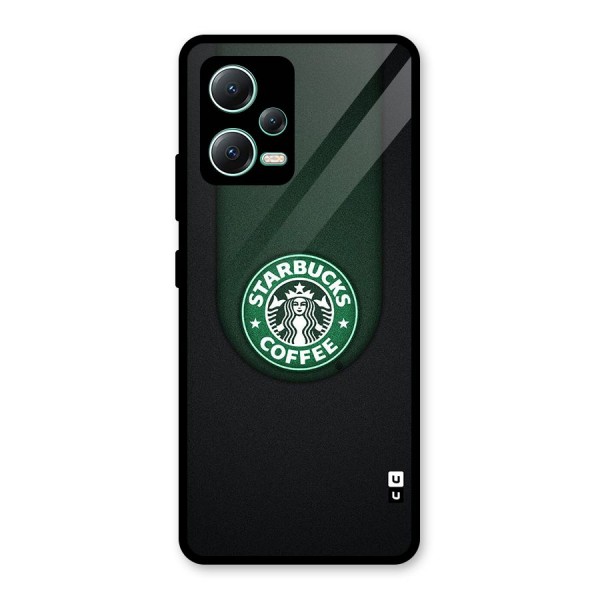 Leaf StarBucks Glass Back Case for Redmi Note 12 5G