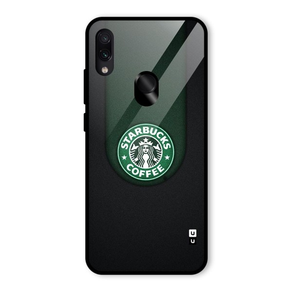 Leaf StarBucks Glass Back Case for Redmi Note 7