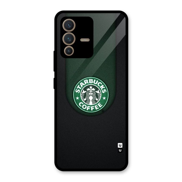 Leaf StarBucks Glass Back Case for Vivo V23 5G