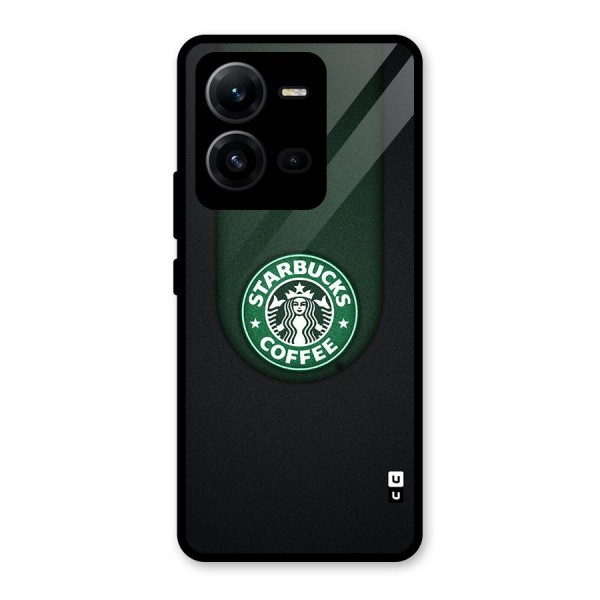 Leaf StarBucks Glass Back Case for Vivo V25