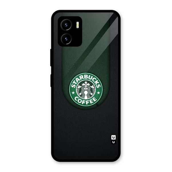 Leaf StarBucks Glass Back Case for Vivo Y15s