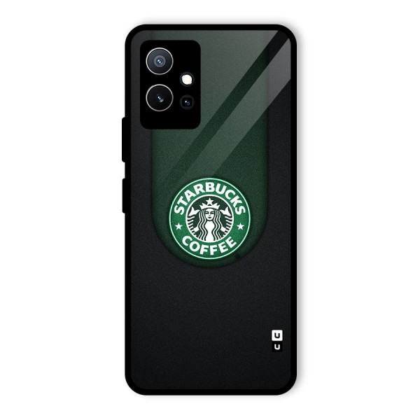 Leaf StarBucks Glass Back Case for Vivo iQOO Z6