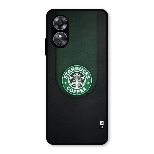 Leaf StarBucks Metal Back Case for Oppo A17