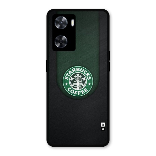 Leaf StarBucks Metal Back Case for Oppo A57 2022