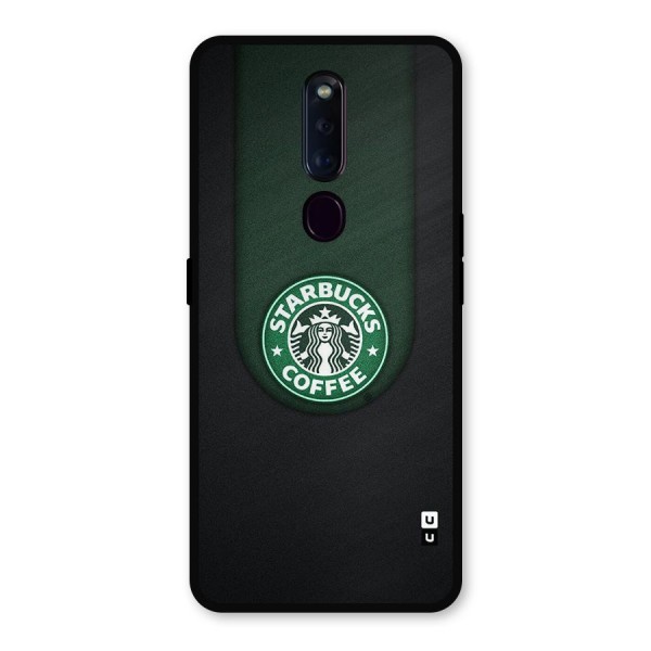 Leaf StarBucks Metal Back Case for Oppo F11 Pro