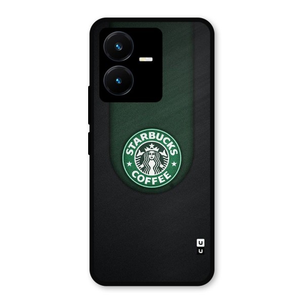 Leaf StarBucks Metal Back Case for Vivo Y22s