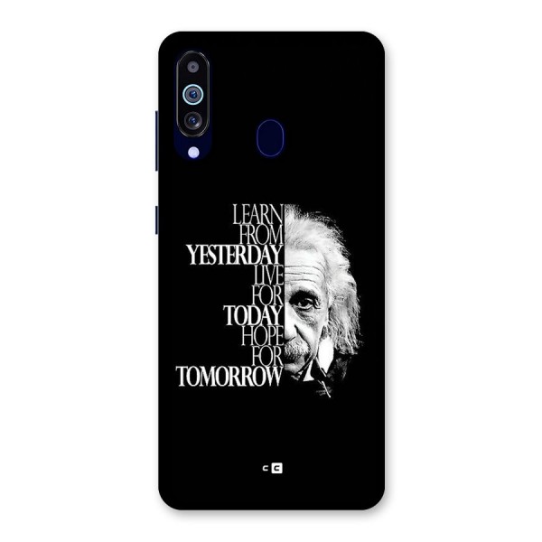 Learn From Yesterday Back Case for Galaxy A60