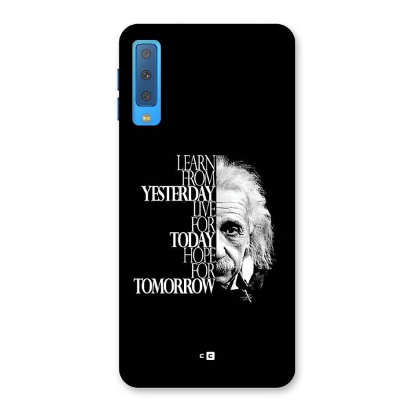 Learn From Yesterday Back Case for Galaxy A7 (2018)