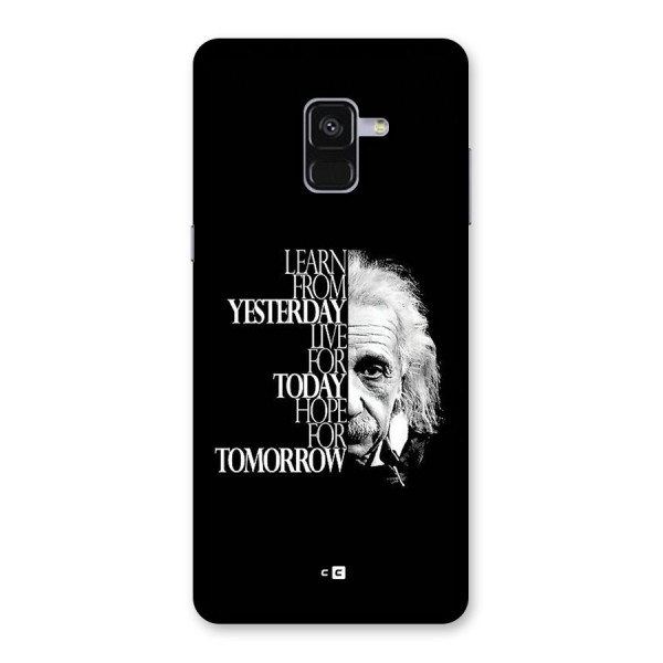 Learn From Yesterday Back Case for Galaxy A8 Plus