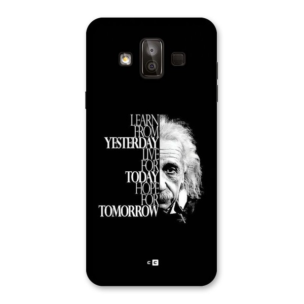 Learn From Yesterday Back Case for Galaxy J7 Duo