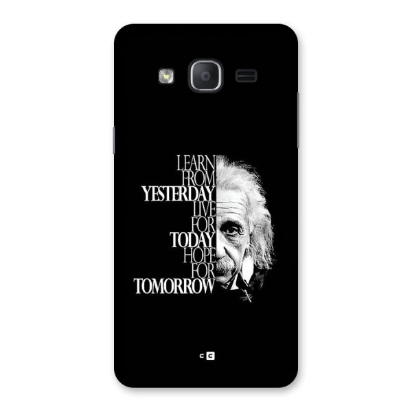 Learn From Yesterday Back Case for Galaxy On7 Pro