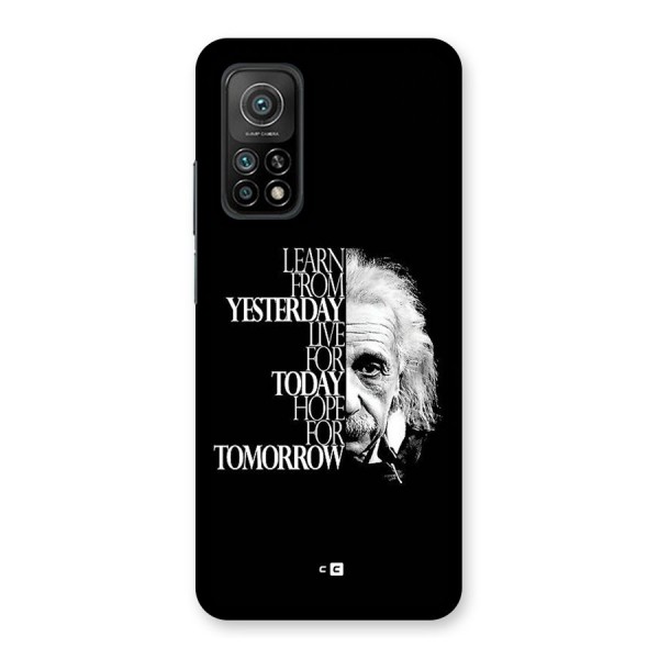 Learn From Yesterday Back Case for Mi 10T 5G