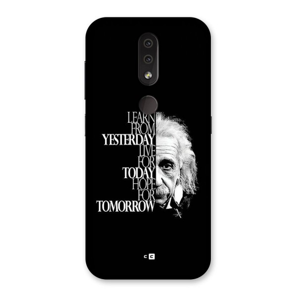 Learn From Yesterday Back Case for Nokia 4.2