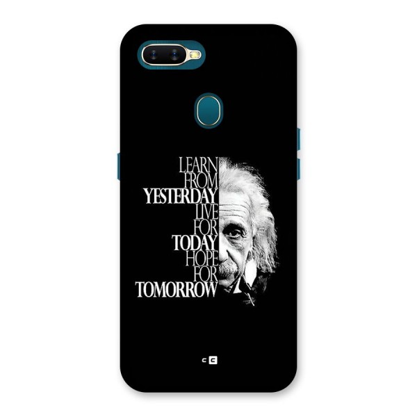 Learn From Yesterday Back Case for Oppo A12