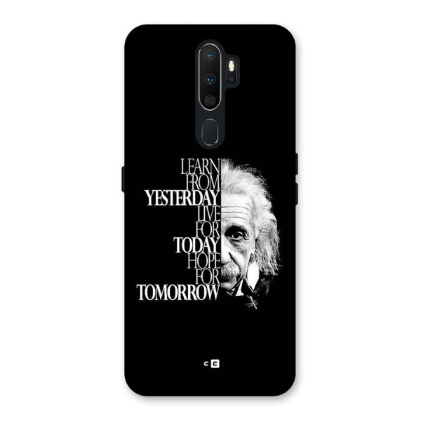 Learn From Yesterday Back Case for Oppo A5 (2020)