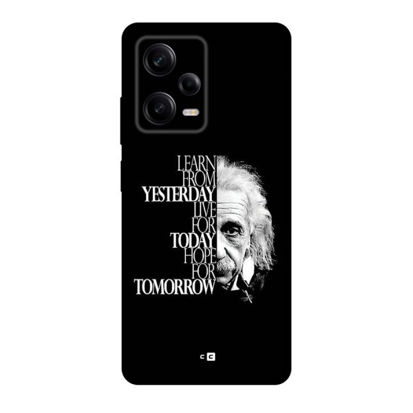 Learn From Yesterday Back Case for Redmi Note 12 Pro