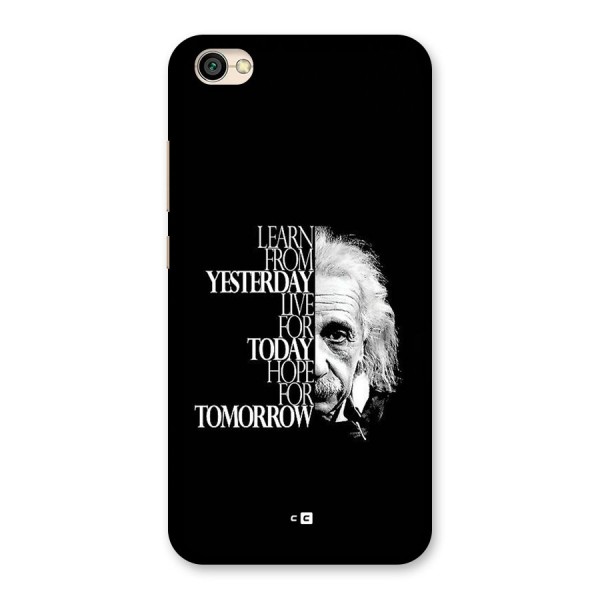 Learn From Yesterday Back Case for Redmi Y1 Lite