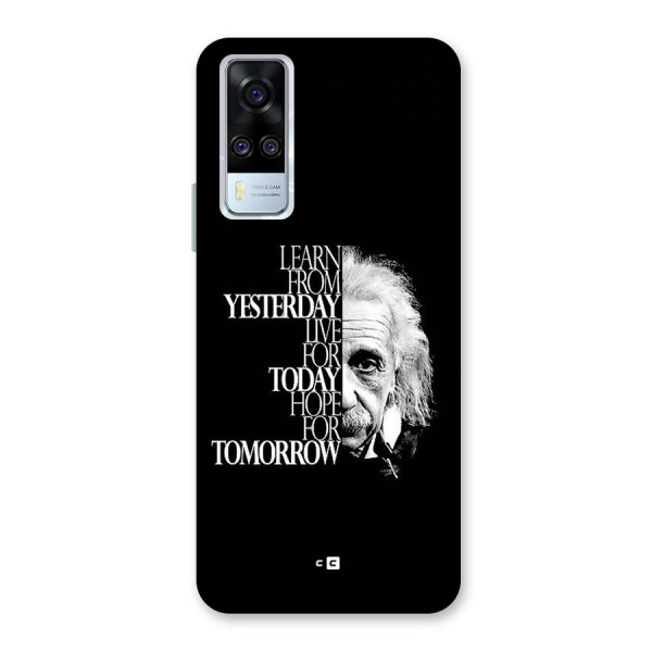 Learn From Yesterday Back Case for Vivo Y51