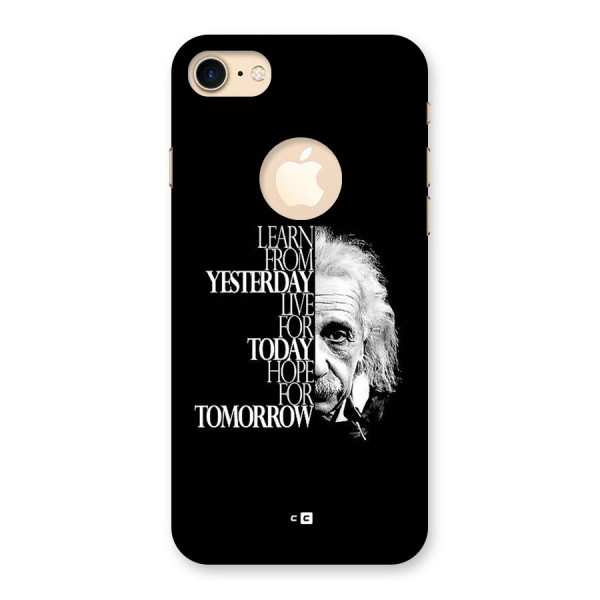 Learn From Yesterday Back Case for iPhone 8 Logo Cut