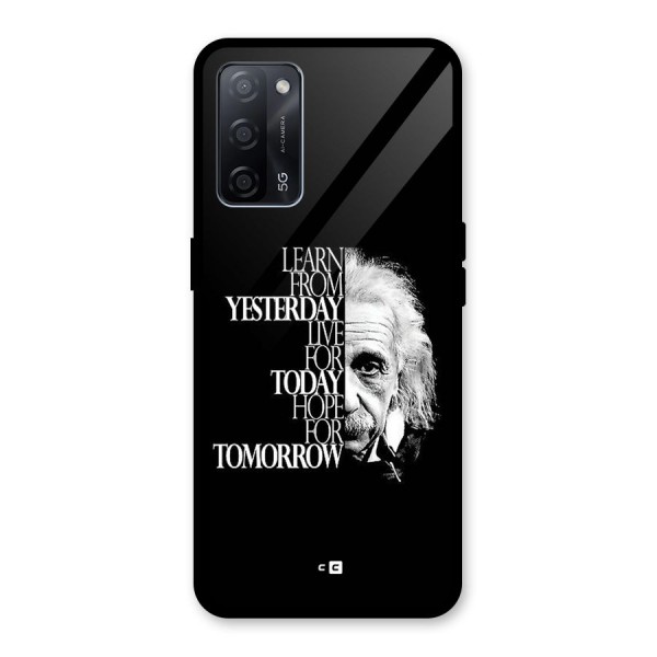 Learn From Yesterday Glass Back Case for Oppo A53s 5G