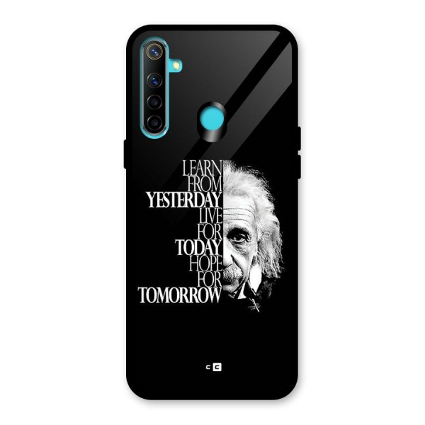 Learn From Yesterday Glass Back Case for Realme 5