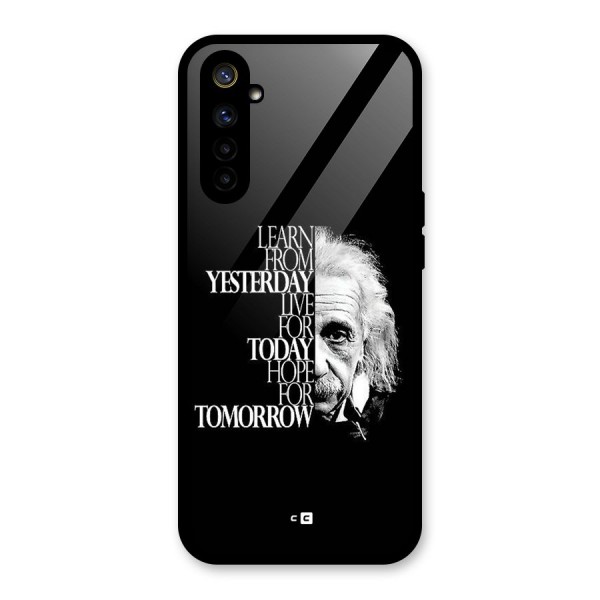 Learn From Yesterday Glass Back Case for Realme 6i